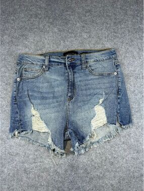 Kendall + Kylie Denim Shorts Women Size 9/29 Distressed Frayed Hem Summer High